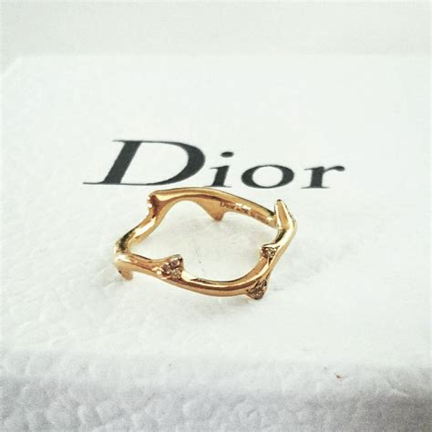 bague dior bois de rose or jaune|DIOR.